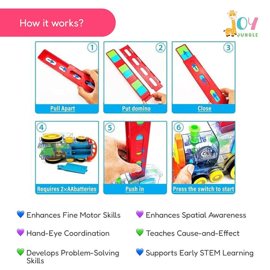 Train Toy Domino Set for Kids ? BPA-Free Plastic with Sound Effects�